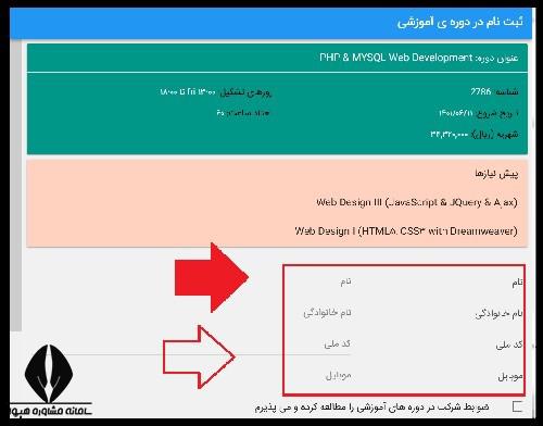 دوره آموزش برنامه نویسی PHP